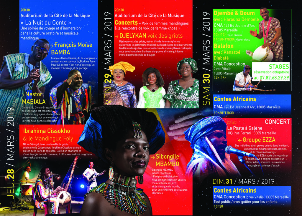 flyer Festival La Nuit Des Griots NDG 2019 Marseille