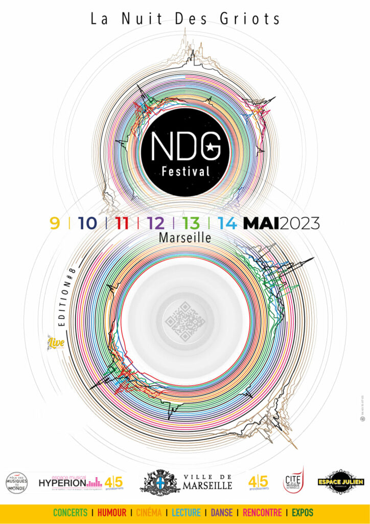 Affiche Festival La Nuit Des Griots NDG 2023 Marseille