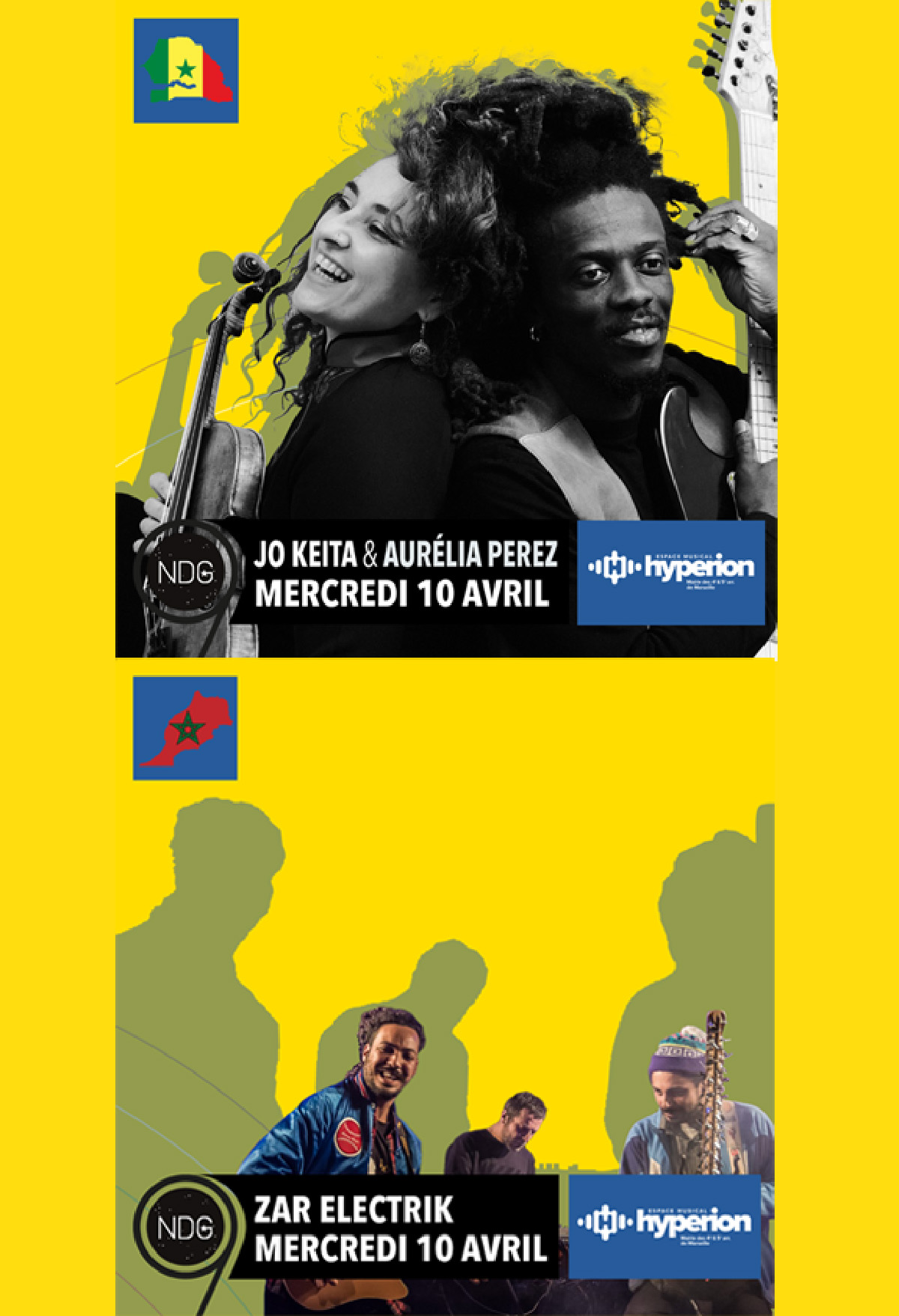 CONCERTS-ZAR ELECTRIK-JOE KEITA & AURELIA PEREZ