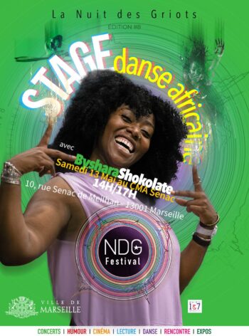 Affiche Danse Festival La Nuit Des Griots NDG 2023 Marseille